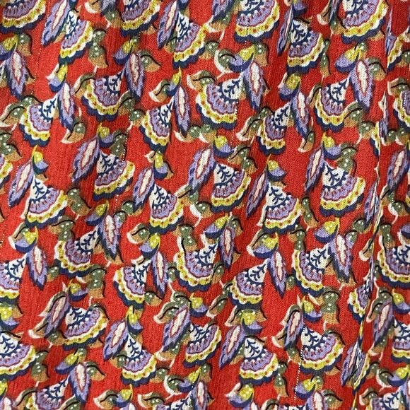 NWOT See U Soon Red Floral Paisley Dress sz Lg - Picture 4 of 4